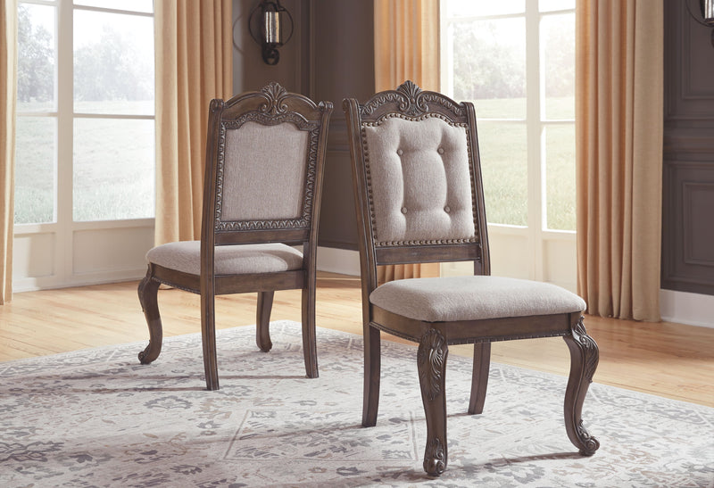 Charmond - Brown - Dining Side Chair (set Of 2)-Washburn's Home Furnishings