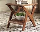 Charzine - Warm Brown - Rectangular End Table-Washburn's Home Furnishings