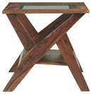 Charzine - Warm Brown - Rectangular End Table-Washburn's Home Furnishings