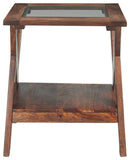 Charzine - Warm Brown - Rectangular End Table-Washburn's Home Furnishings