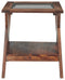 Charzine - Warm Brown - Rectangular End Table-Washburn's Home Furnishings