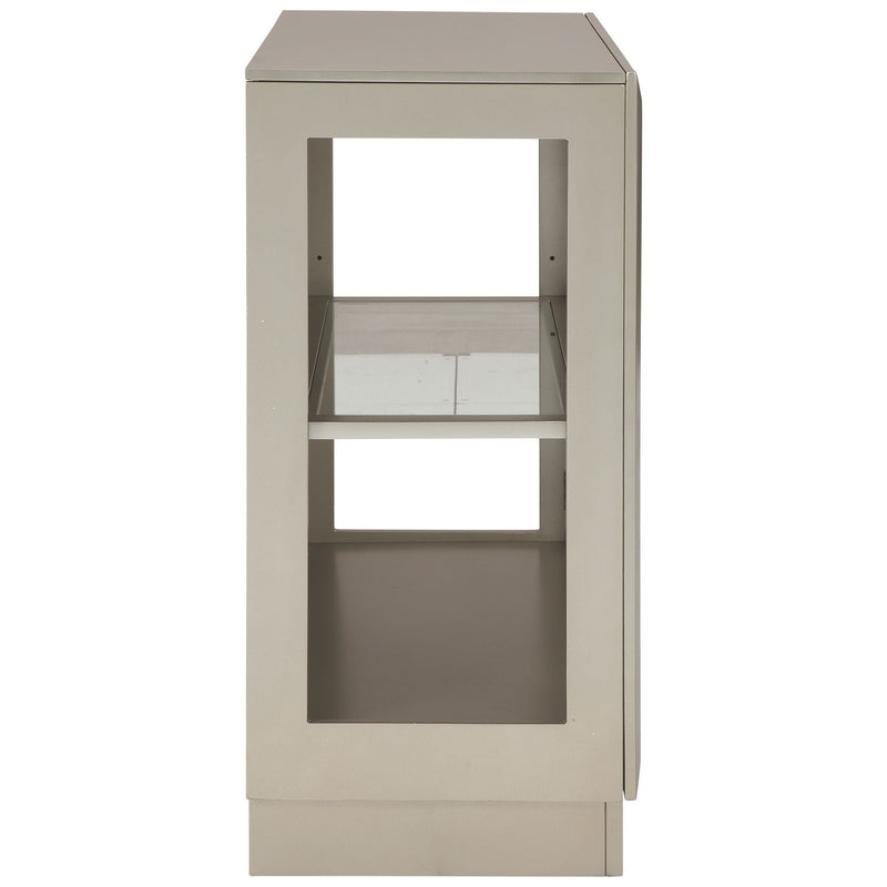 Chaseton - Metallic Gray - Accent Cabinet-Washburn's Home Furnishings