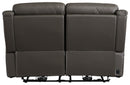 Chasewood - Dark Gray - Reclining Power Loveseat-Washburn's Home Furnishings