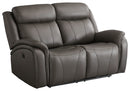 Chasewood - Dark Gray - Reclining Power Loveseat-Washburn's Home Furnishings