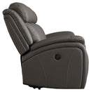 Chasewood - Dark Gray - Reclining Power Sofa-Washburn's Home Furnishings