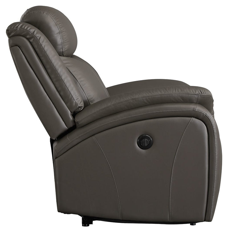 Chasewood - Dark Gray - Zero Wall Power Recliner-Washburn's Home Furnishings