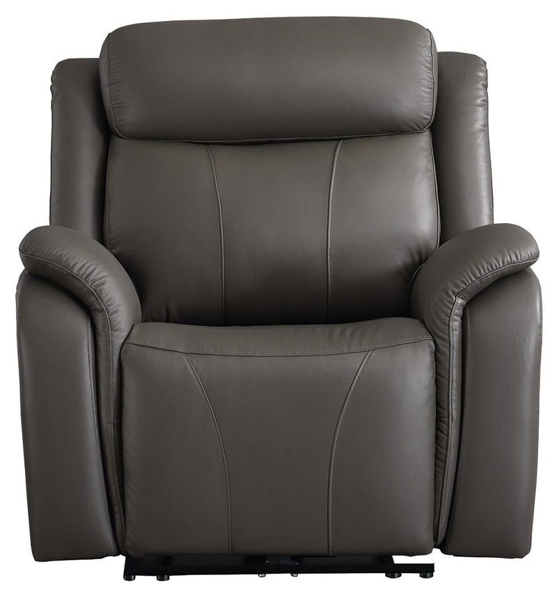 Chasewood - Dark Gray - Zero Wall Power Recliner-Washburn's Home Furnishings