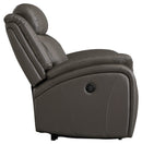 Chasewood - Dark Gray - Zero Wall Power Recliner-Washburn's Home Furnishings