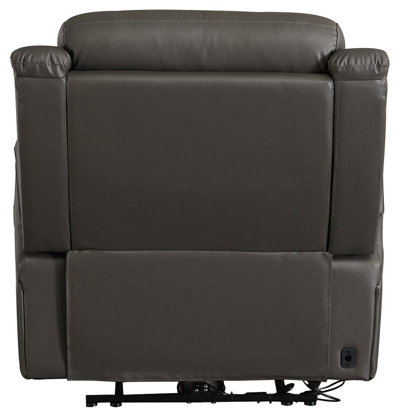 Chasewood - Dark Gray - Zero Wall Power Recliner-Washburn's Home Furnishings