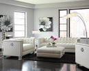 Chaviano Collection - Loveseat - Pearl And White-Washburn's Home Furnishings