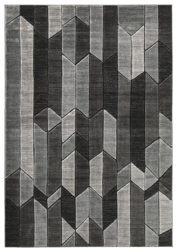 Chayse - Black/gray - Medium Rug-Washburn's Home Furnishings