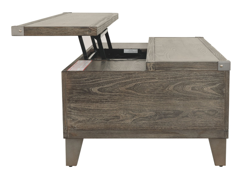 Chazney - Rustic Brown - Lift Top Cocktail Table-Washburn's Home Furnishings