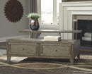 Chazney - Rustic Brown - Lift Top Cocktail Table-Washburn's Home Furnishings