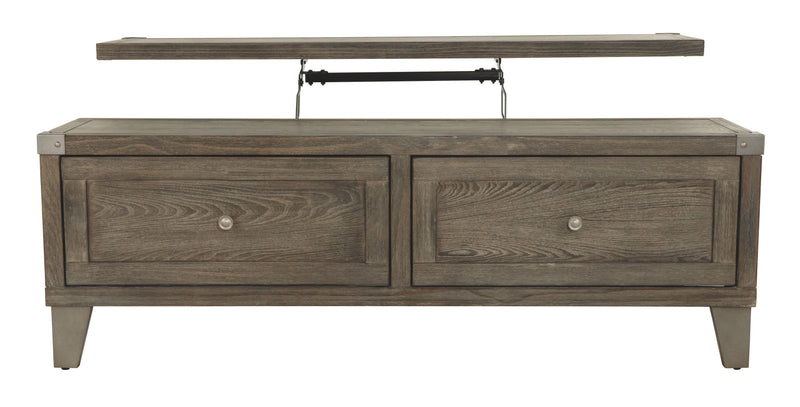 Chazney - Rustic Brown - Lift Top Cocktail Table-Washburn's Home Furnishings