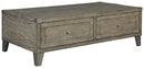 Chazney - Rustic Brown - Lift Top Cocktail Table-Washburn's Home Furnishings