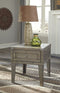 Chazney - Rustic Brown - Rectangular End Table-Washburn's Home Furnishings