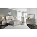 Chevanna - Pearl Silver - California King Upholstered Panel Bed-Washburn's Home Furnishings