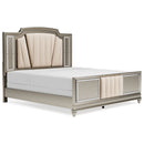 Chevanna - Pearl Silver - King Upholstered Panel Bed-Washburn's Home Furnishings