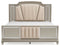 Chevanna - Pearl Silver - King Upholstered Panel Bed-Washburn's Home Furnishings