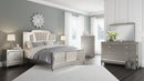 Chevanna - Pearl Silver - King Upholstered Panel Bed-Washburn's Home Furnishings