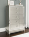 Chevanna - Platinum - Five Drawer Chest-Washburn's Home Furnishings