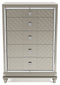 Chevanna - Platinum - Five Drawer Chest-Washburn's Home Furnishings