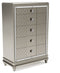 Chevanna - Platinum - Five Drawer Chest-Washburn's Home Furnishings