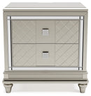 Chevanna - Platinum - Two Drawer Night Stand-Washburn's Home Furnishings