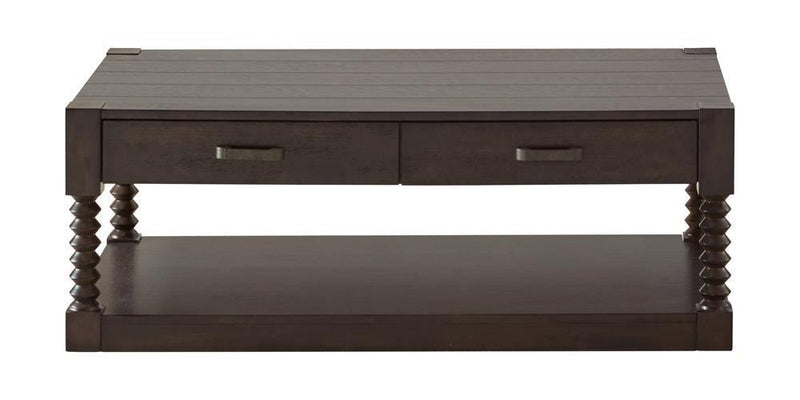 Christine - 2-drawer Coffee Table - Brown-Washburn's Home Furnishings