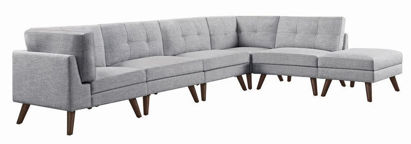 Churchill - Grey - Ottoman-Washburn's Home Furnishings