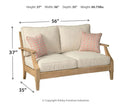 Clare - Beige - Loveseat W/cushion-Washburn's Home Furnishings