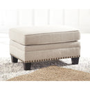 Claredon - Linen - Ottoman-Washburn's Home Furnishings