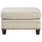 Claredon - Linen - Ottoman-Washburn's Home Furnishings