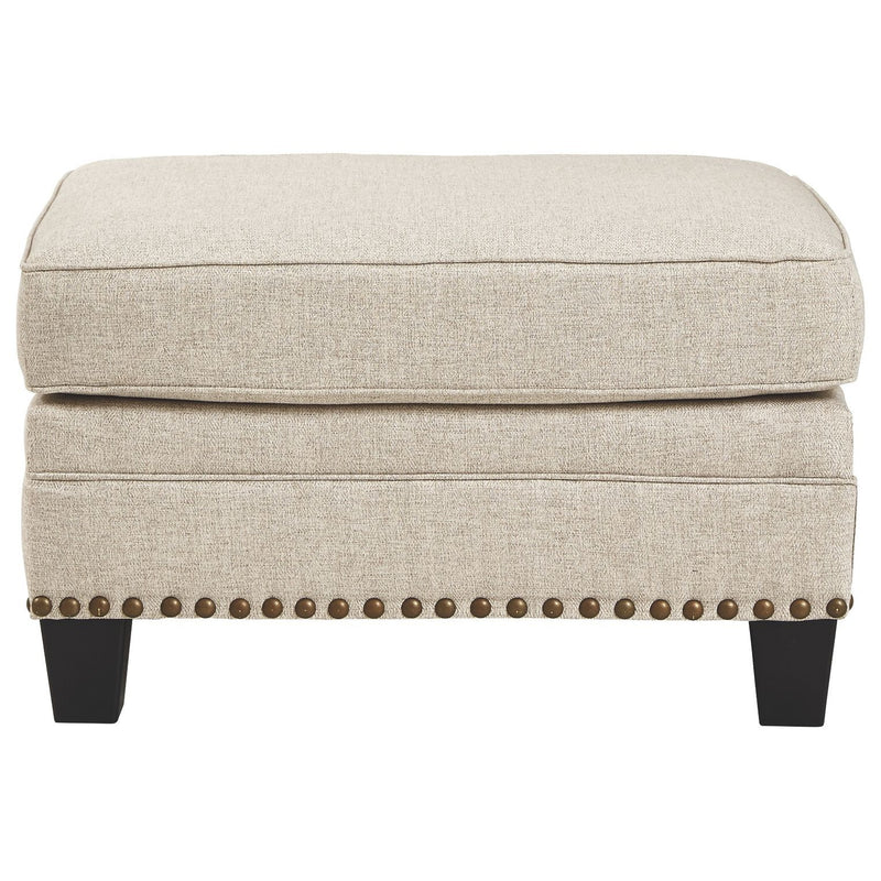 Claredon - Linen - Ottoman-Washburn's Home Furnishings