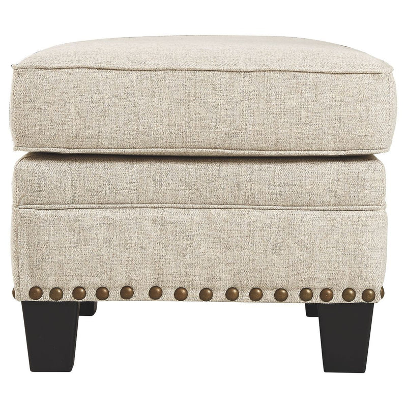 Claredon - Linen - Ottoman-Washburn's Home Furnishings