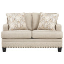 Claredon - Pearl Silver - Loveseat-Washburn's Home Furnishings