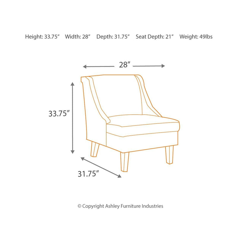 Clarinda - Cream - Accent Chair-Washburn's Home Furnishings