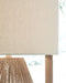 Clayman - Natural/brown - Paper Table Lamp (1/cn)-Washburn's Home Furnishings