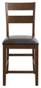 Clazidor - Brown - Upholstered Barstool (2/cn)-Washburn's Home Furnishings