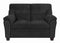 Clemintine - Upholstered Loveseat With Nailhead Trim - Black-Washburn's Home Furnishings