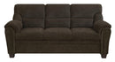 Clemintine - Upholstered Sofa With Nailhead Trim Brown-Washburn's Home Furnishings