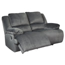 Clonmel - Charcoal - Reclining Loveseat-Washburn's Home Furnishings