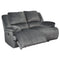 Clonmel - Charcoal - Reclining Power Loveseat-Washburn's Home Furnishings