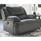 Clonmel - Charcoal - Zero Wall Power Wide Recliner-Washburn's Home Furnishings