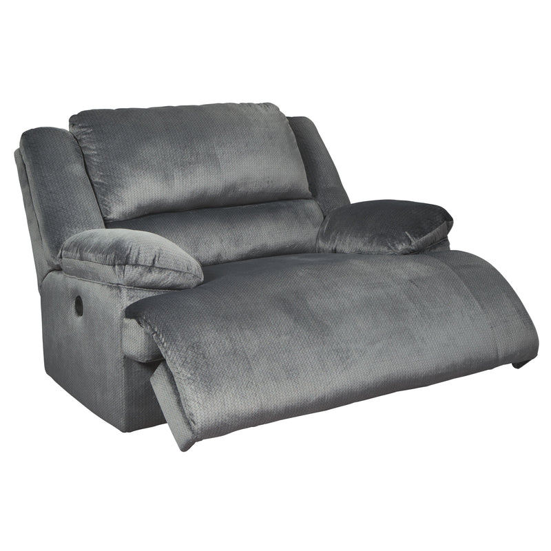 Clonmel - Charcoal - Zero Wall Wide Seat Recliner-Washburn's Home Furnishings