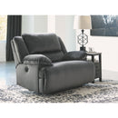 Clonmel - Charcoal - Zero Wall Wide Seat Recliner-Washburn's Home Furnishings