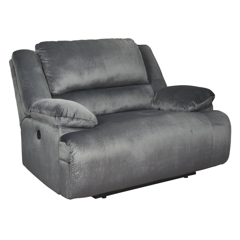 Clonmel - Charcoal - Zero Wall Wide Seat Recliner-Washburn's Home Furnishings