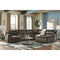 Clonmel - Chocolate - Left Arm Facing Power Recliner 6 Pc Sectional-Washburn's Home Furnishings