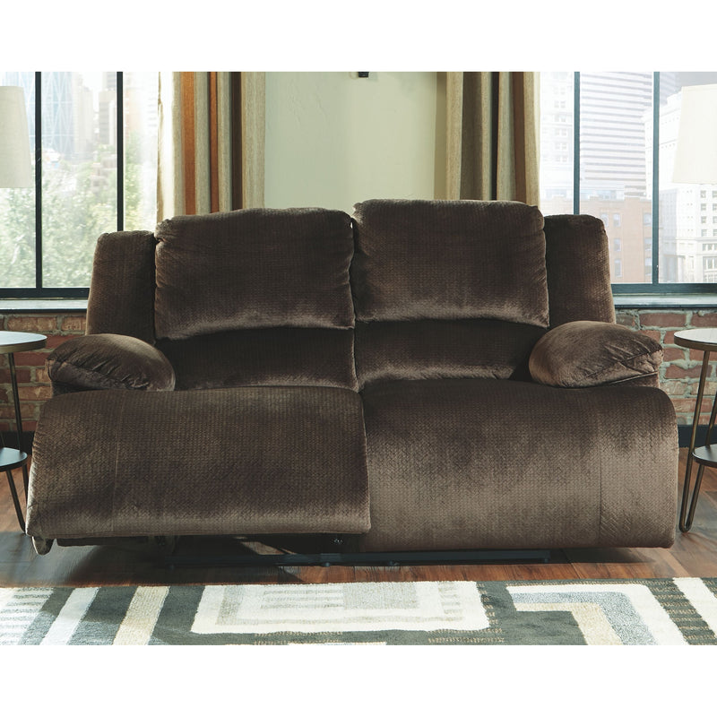 Clonmel - Chocolate - Reclining Loveseat-Washburn's Home Furnishings