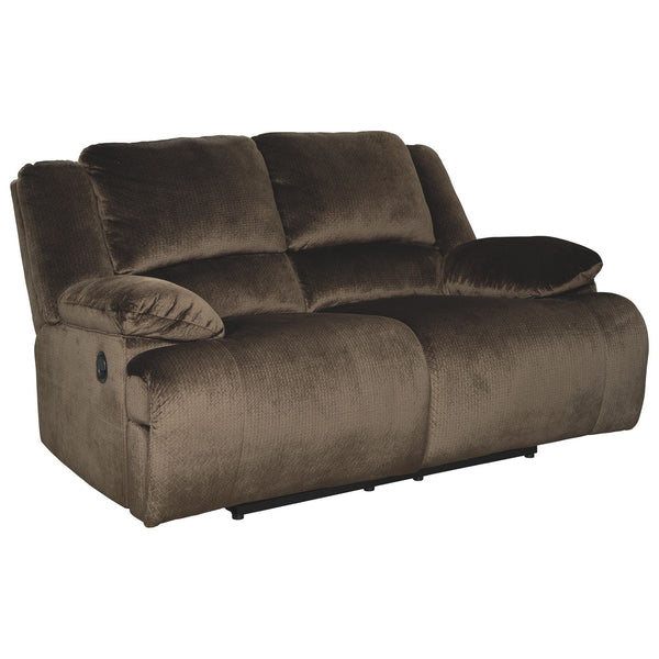 Clonmel - Chocolate - Reclining Loveseat-Washburn's Home Furnishings